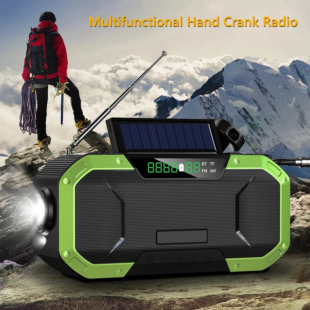 2022 New Multifunctional Hand Radio Solar Crank AM/FM Weather Radio Use Emergency With 5000mAh Power Bank Charger Flash Light
2022 New Multifunctional Hand Radio Solar Crank AM/FM Weather Radio Use Emergency With 5000mAh Power Bank Charger Flash Light
