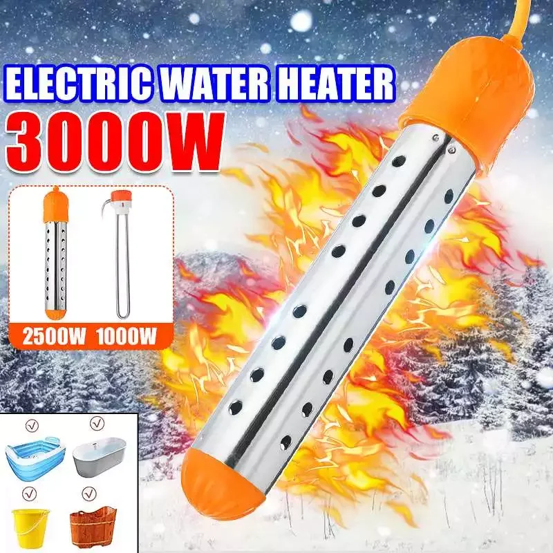 2500W 3000W 220V Immersion Heater, Portable Electric Submersible Water Heater with Protective Guard, Bucket Heater Pool Heater
2500W 3000W 220V Immersion Heater, Portable Electric Submersible Water Heater with Protective Guard, Bucket Heater Pool Heater