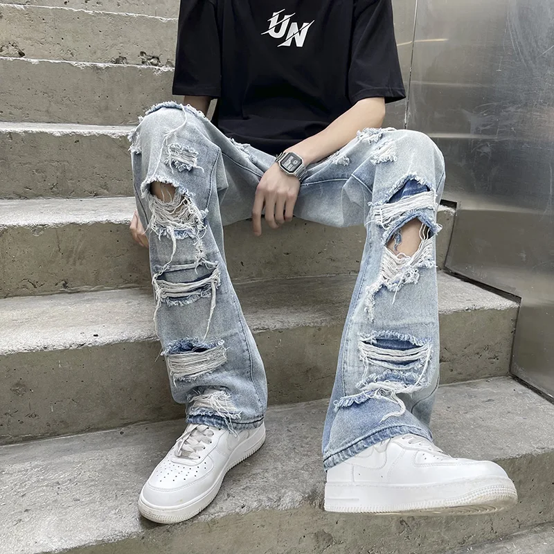 Street Hip-hop Fashion High Waist Jeans Mens Washed Old High Street American Street Vintage Straight Casual Jeans Men E06
Street Hip-hop Fashion High Waist Jeans Mens Washed Old High Street American Street Vintage Straight Casual Jeans Men E06