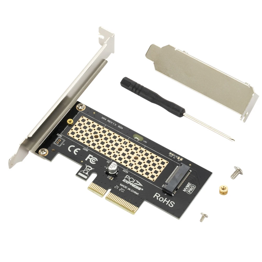 1pc M.2 NVME to PCIe 3.0 x4 Express Adapter Card M-Key m.2 NGFF NVMe SSD Adapter PCIE X4 X8 X16 Interface For Windows For Linux
1pc M.2 NVME to PCIe 3.0 x4 Express Adapter Card M-Key m.2 NGFF NVMe SSD Adapter PCIE X4 X8 X16 Interface For Windows For Linux