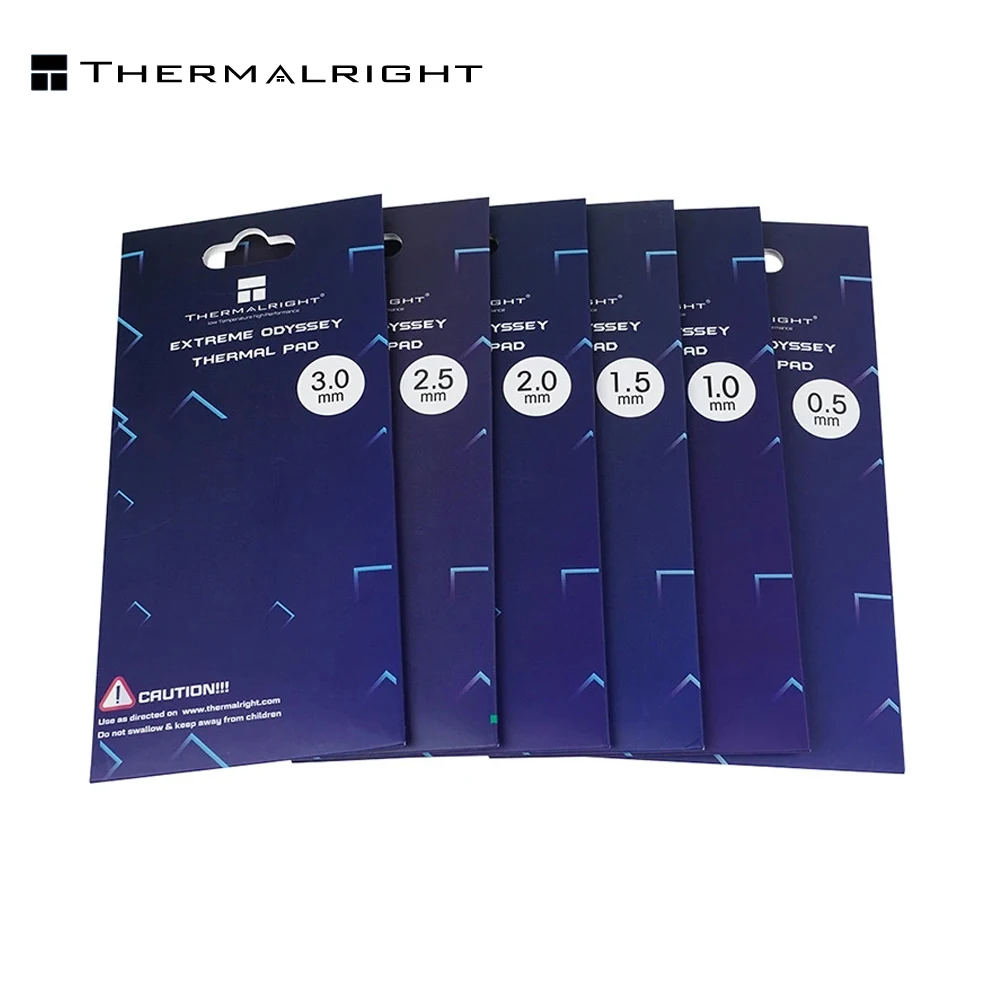 

Thermalright EXTREME ODYSSEY Thermal Silicone Pad 12.8W/mk for Notebook Computers,GPU,DRAM,SSD Heat Dissipation Non-Conductive