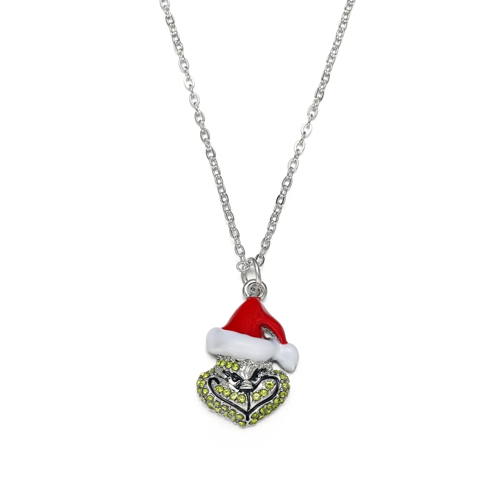 Santa Hat Heart Enamel Necklaces Crystal Christmas Gold Color Fashion Pendant Choker Jewelry For Women Girls Gifts Adornment
Santa Hat Heart Enamel Necklaces Crystal Christmas Gold Color Fashion Pendant Choker Jewelry For Women Girls Gifts Adornment