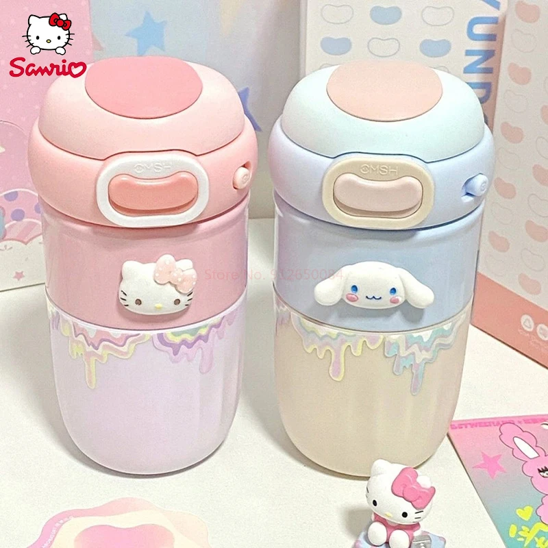 Новая Милая чашка-термос Sanrio Cinnamoroll с мультяшным рисунком, 380 мл, кофейная чашка, 316, портативная прямая чашка для питья с уровнем безопасности
Новая Милая чашка-термос Sanrio Cinnamoroll с мультяшным рисунком, 380 мл, кофейная чашка, 316, портативная прямая чашка для питья с уровнем безопасности