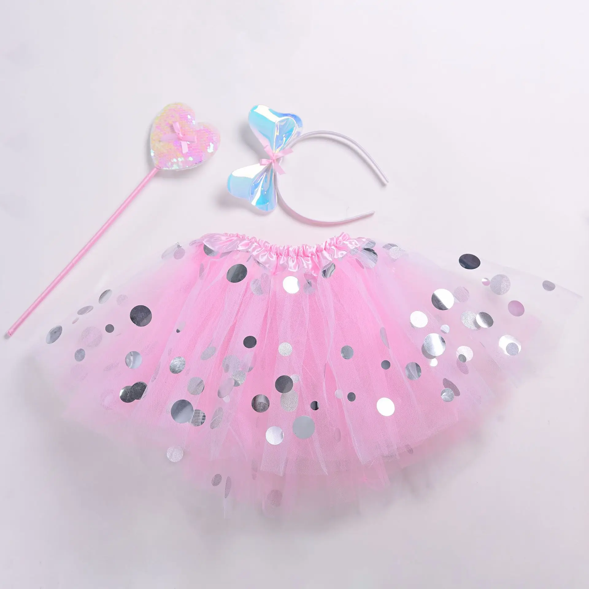 Mesh Wave Point Sequins Pink Tutu Fairy Magic Wand Hair Hoop Bow Set Children Baby Girl Skirts Birthday Party Ballerina Toddler
Mesh Wave Point Sequins Pink Tutu Fairy Magic Wand Hair Hoop Bow Set Children Baby Girl Skirts Birthday Party Ballerina Toddler