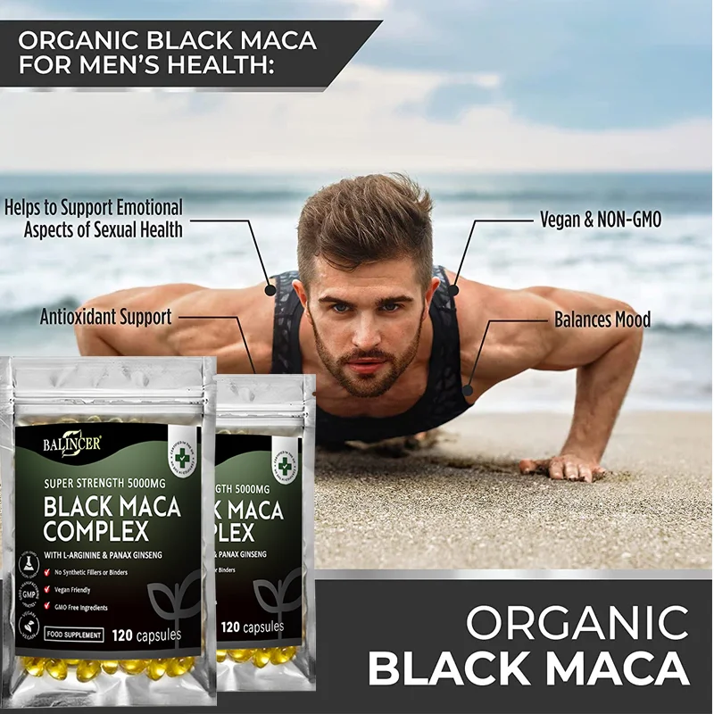 Balincer Organic Black Maca Energy Booster, Improves Male Performance, Reproductive Health, Balances Hormones, Boosts Vitality
Balincer Organic Black Maca Energy Booster, Improves Male Performance, Reproductive Health, Balances Hormones, Boosts Vitality