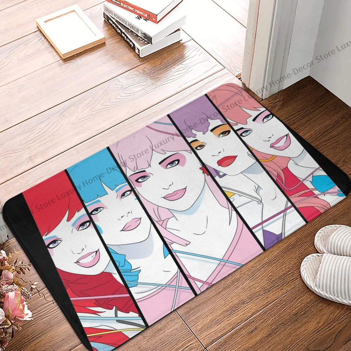 Jem and the Holograms Non-slip Doormat Glamour And Glitter Bath Kitchen Mat Outdoor Carpet Home Pattern Decor
Jem and the Holograms Non-slip Doormat Glamour And Glitter Bath Kitchen Mat Outdoor Carpet Home Pattern Decor