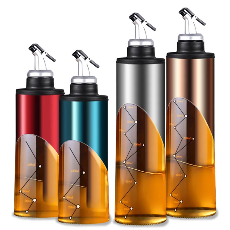 Oil Bottle Cooking Seasoning Sauce Bottle Glass Storage Bottles For Oil and Vinegar Creative Oil Dispenser For Kitchen Accessory
Oil Bottle Cooking Seasoning Sauce Bottle Glass Storage Bottles For Oil and Vinegar Creative Oil Dispenser For Kitchen Accessory