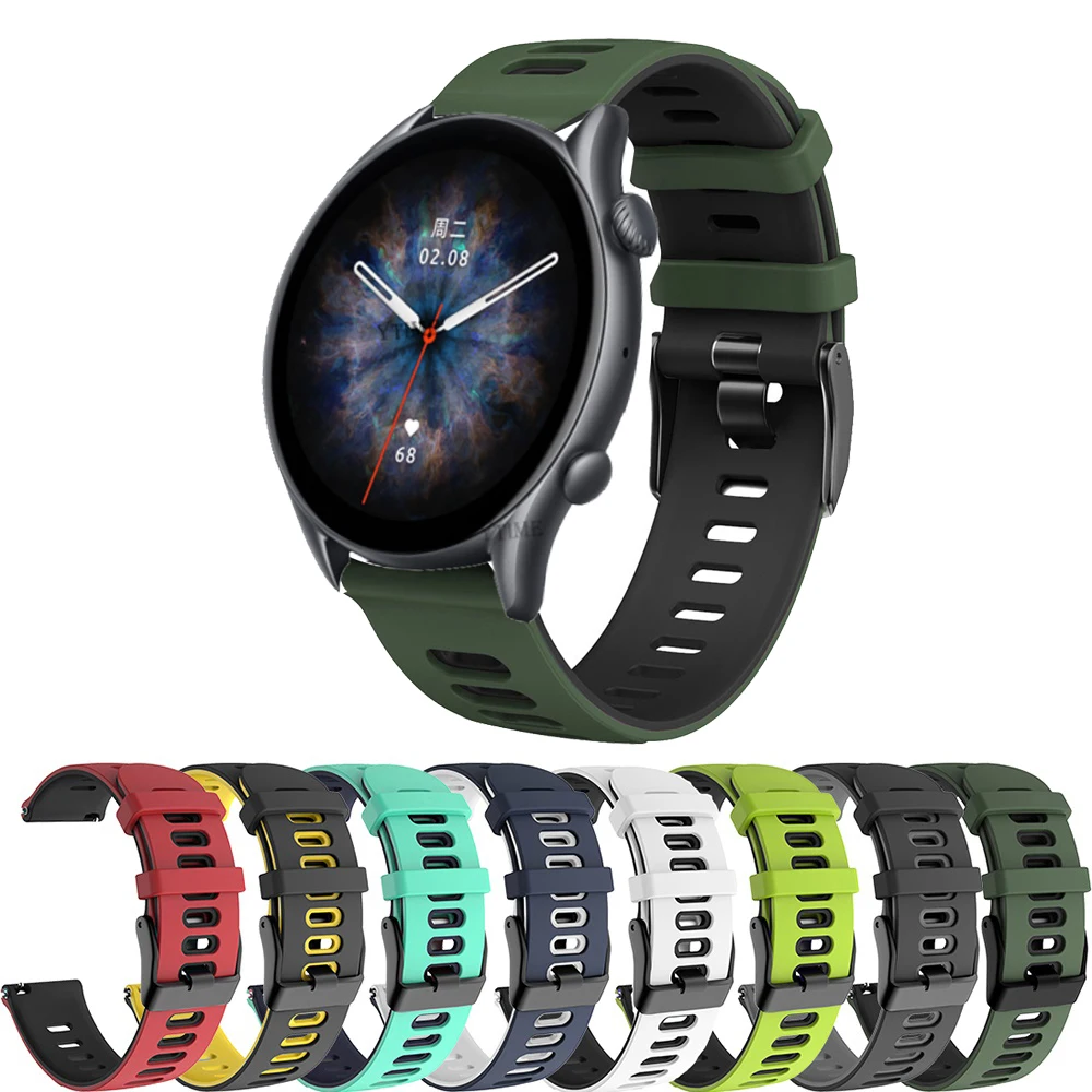 Ремешок силиконовый для Xiaomi Huami Amazfit GTR 47 мм GTR 2 2e Pace Stratos 3, браслет для Amazfit GTR3 Pro, 22 мм
Ремешок силиконовый для Xiaomi Huami Amazfit GTR 47 мм GTR 2 2e Pace Stratos 3, браслет для Amazfit GTR3 Pro, 22 мм