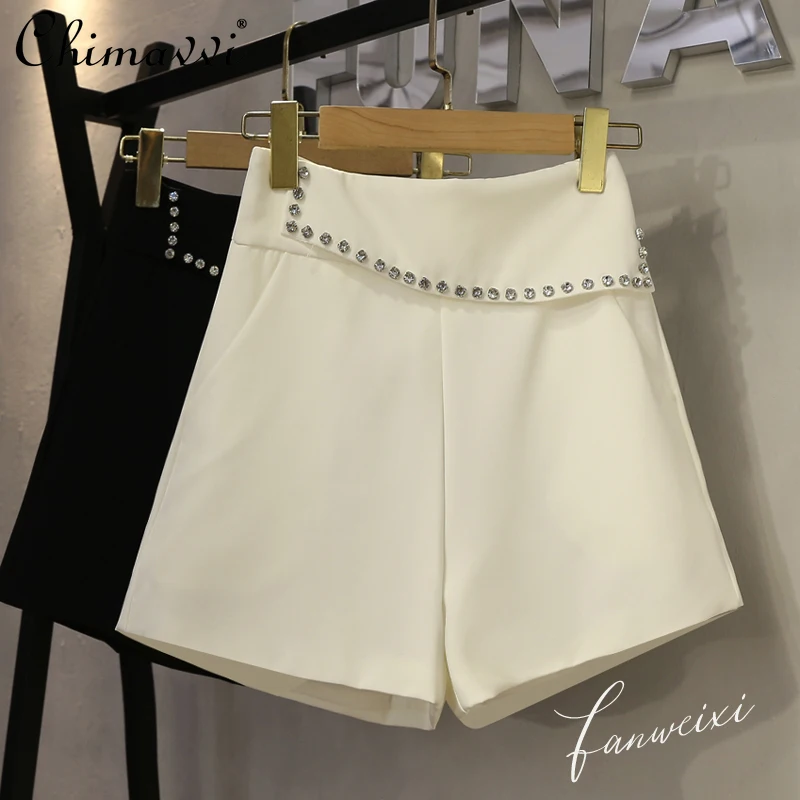 Suit Shorts Women's Summer 2022 New Korean Style Exquisite Rhinestone High Waist A- Line Loose Wide-Leg Casual Pants Outer Wear
Suit Shorts Women's Summer 2022 New Korean Style Exquisite Rhinestone High Waist A- Line Loose Wide-Leg Casual Pants Outer Wear