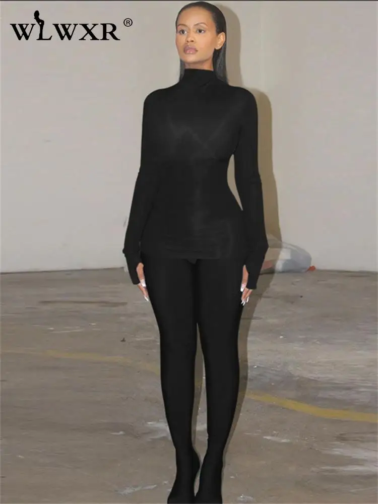 WLWXR Summer Street Black Bodycon Two Peice Set Casual Outfits Women Blue Long Sleeve Top And Pants Sets Female Matching Sets
WLWXR Summer Street Black Bodycon Two Peice Set Casual Outfits Women Blue Long Sleeve Top And Pants Sets Female Matching Sets