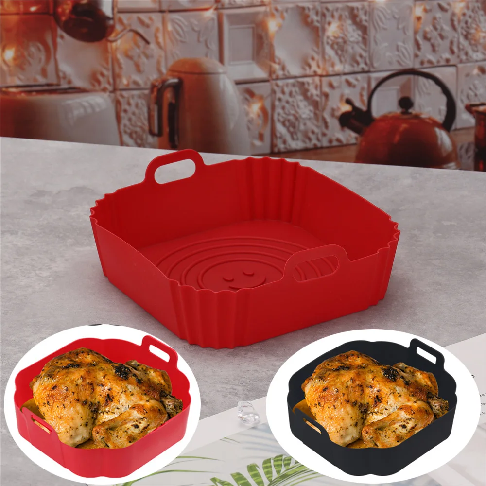 20cm Air Fryers Oven Baking Tray Fried Chicken Basket Mat AirFryer Silicone Pot Square Replacemen Grill Pan Accessories Tool
20cm Air Fryers Oven Baking Tray Fried Chicken Basket Mat AirFryer Silicone Pot Square Replacemen Grill Pan Accessories Tool