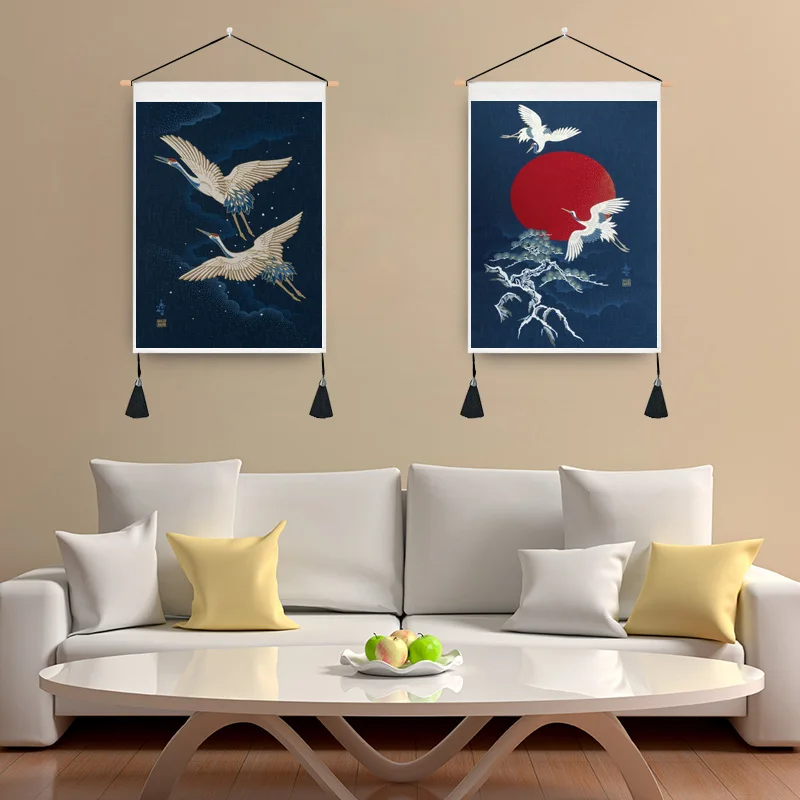 Crane hanging cloth background cloth Chinese digital printing background wall decoration tapestry wall cloth living room porch d
Crane hanging cloth background cloth Chinese digital printing background wall decoration tapestry wall cloth living room porch d