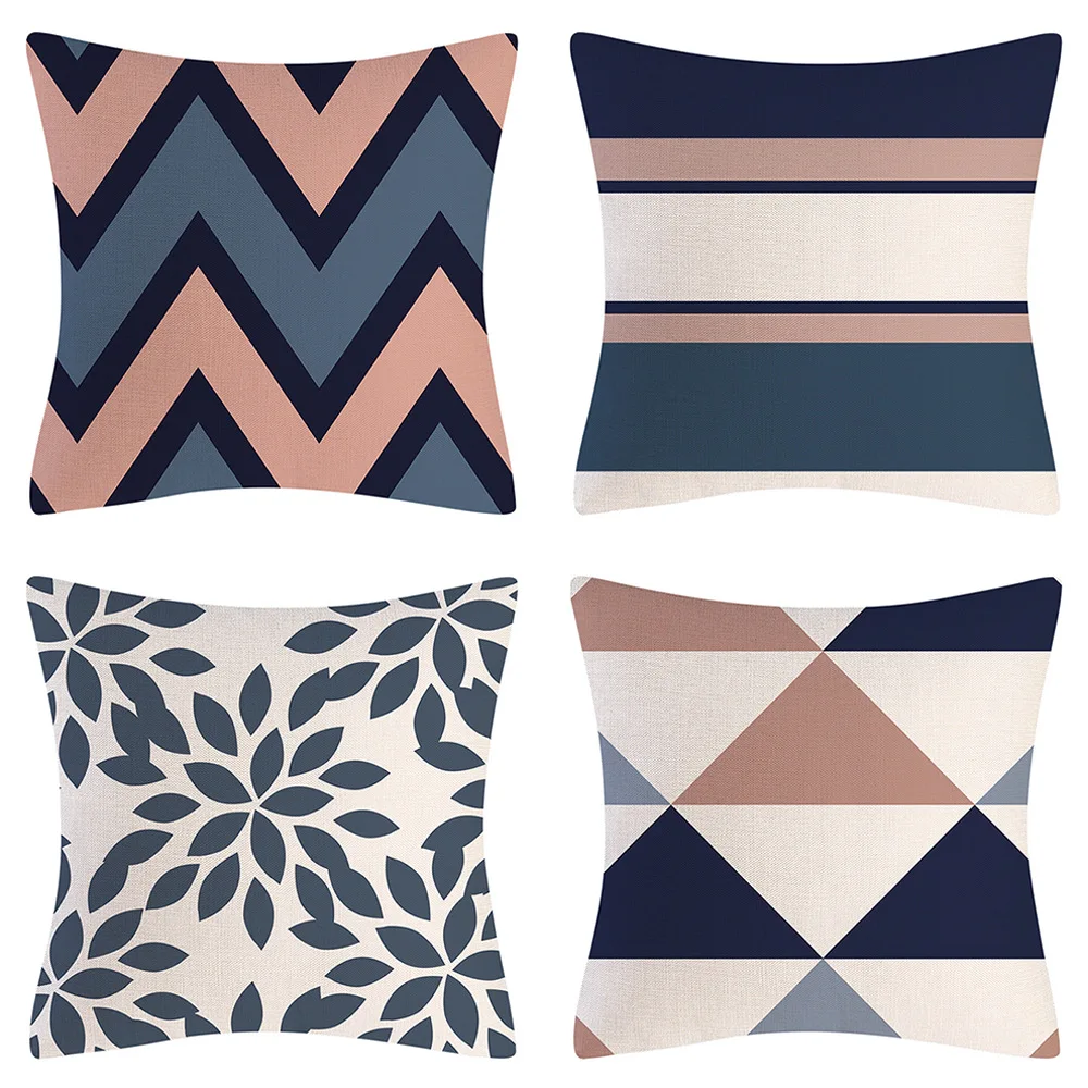 Nordic Blue Black Geometric Plants Pattern 45*45CM Cushion Cover Linen Decorative Home Sofa Car Throw Pillow Cover Home Decor
Nordic Blue Black Geometric Plants Pattern 45*45CM Cushion Cover Linen Decorative Home Sofa Car Throw Pillow Cover Home Decor