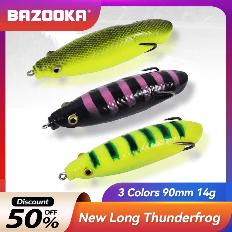 Bazooka Frog Bait Fishing Lure Thunderfrog Topwater Soft Lures Propeller Floating Silicone Trout Bass Jigging Wobblers Swimbait
Bazooka Frog Bait Fishing Lure Thunderfrog Topwater Soft Lures Propeller Floating Silicone Trout Bass Jigging Wobblers Swimbait