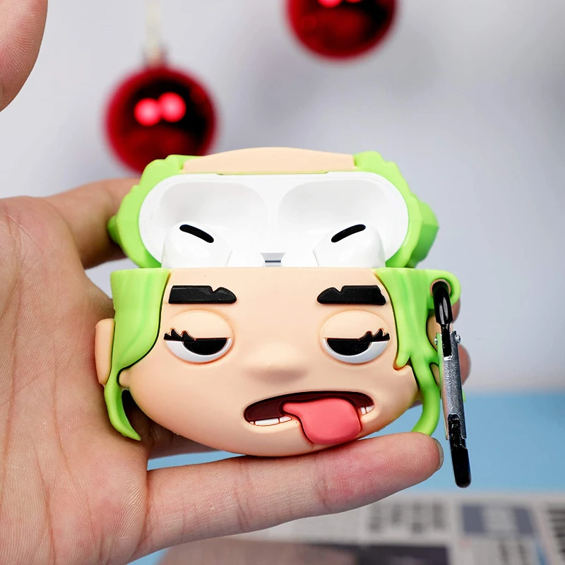 3D Cute Fun Cartoon Cases for Airpods 1 2 Fashion Funny Character Air Pods Pro Cover Bad Guy Design Silicone Cover Case
3D Cute Fun Cartoon Cases for Airpods 1 2 Fashion Funny Character Air Pods Pro Cover Bad Guy Design Silicone Cover Case