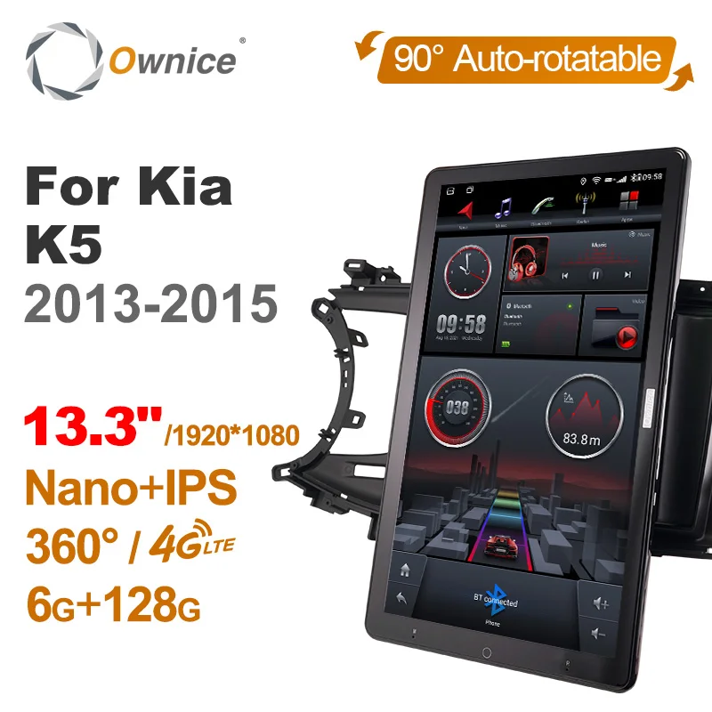Rotatain 13.3 inch 1920*1080 Car android radio stereo Multimedia for kia k5 2013-2015 Support Ext Mic Front Camera Fiber optic
Rotatain 13.3 inch 1920*1080 Car android radio stereo Multimedia for kia k5 2013-2015 Support Ext Mic Front Camera Fiber optic