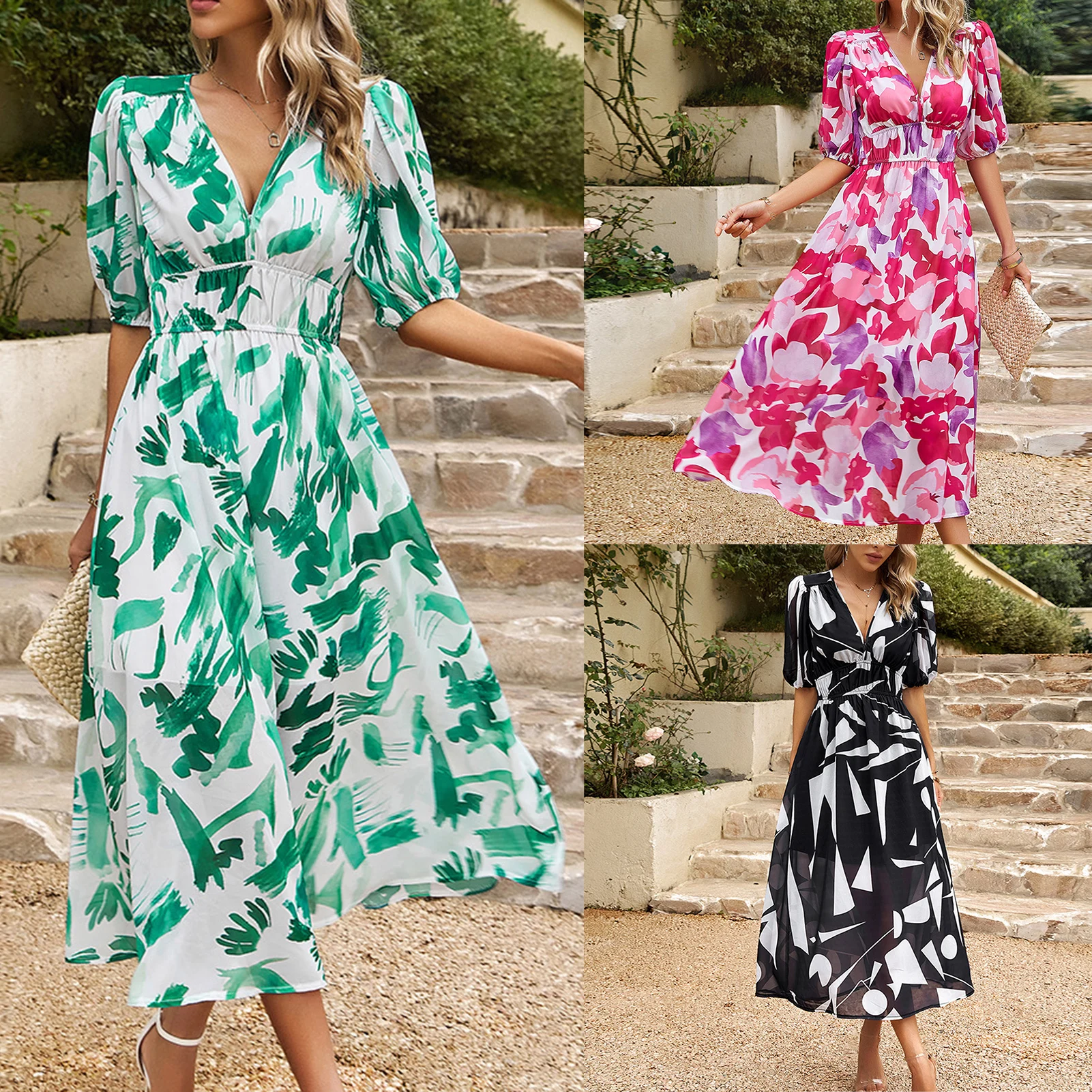 Bohemian Maxi Dress Women Casual Vintage Sleeveless V Neck Floral Print Loose Long Dress Beach Tunic Dress Sundress Vestidos
Bohemian Maxi Dress Women Casual Vintage Sleeveless V Neck Floral Print Loose Long Dress Beach Tunic Dress Sundress Vestidos