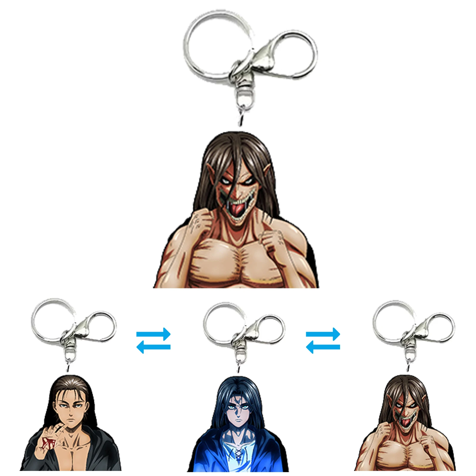 Attack on Titan Season4 Eren Anime Motion Key Chains Acrylic Keychains Bag Pendant Car Keyring Anime Peripherals Gift Ornament
Attack on Titan Season4 Eren Anime Motion Key Chains Acrylic Keychains Bag Pendant Car Keyring Anime Peripherals Gift Ornament