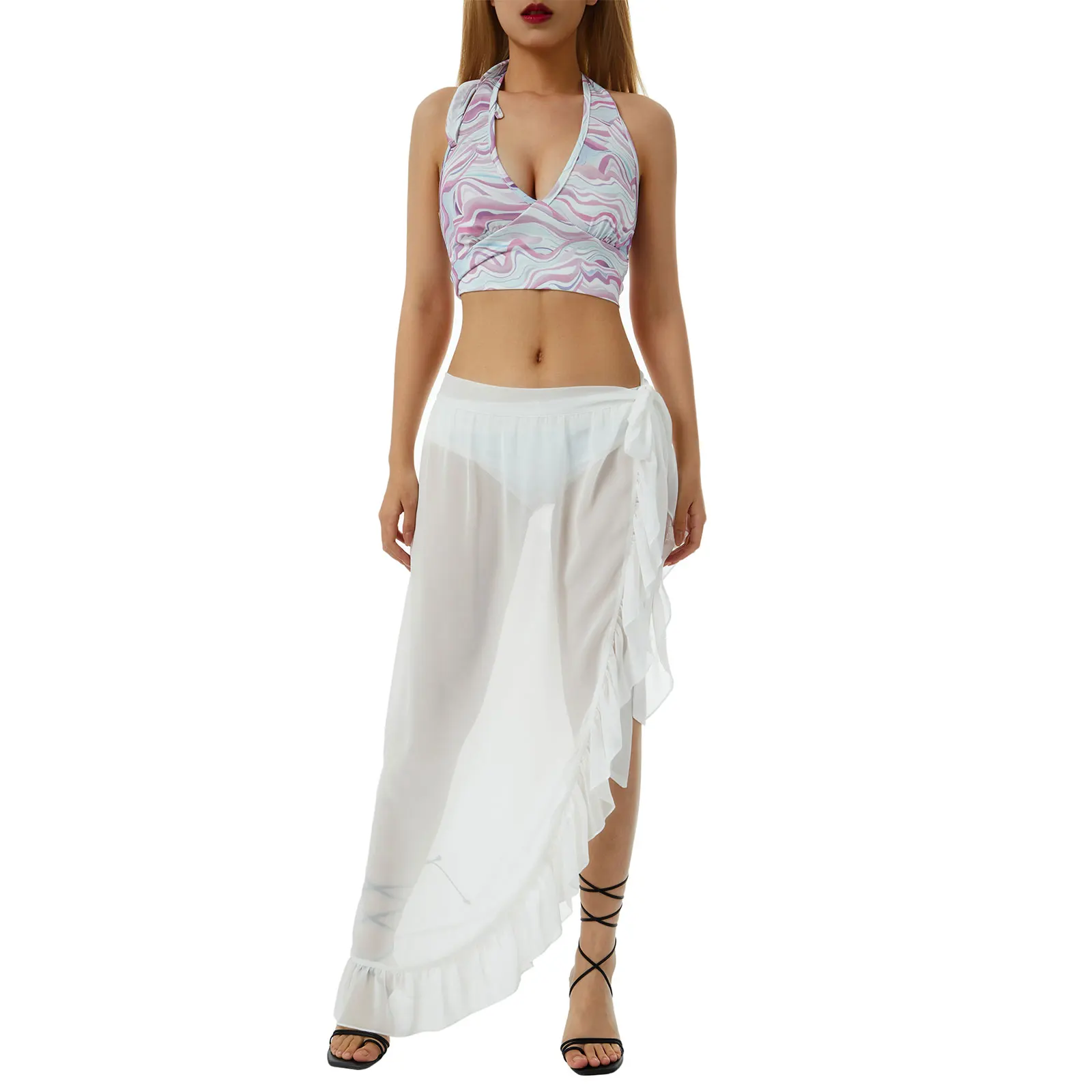 Женский купальник, однотонная Прозрачная облегающая юбка с высокой талией и разрезом, пляжная одежда для девочек черного/белого цвета
Женский купальник, однотонная Прозрачная облегающая юбка с высокой талией и разрезом, пляжная одежда для девочек черного/белого цвета