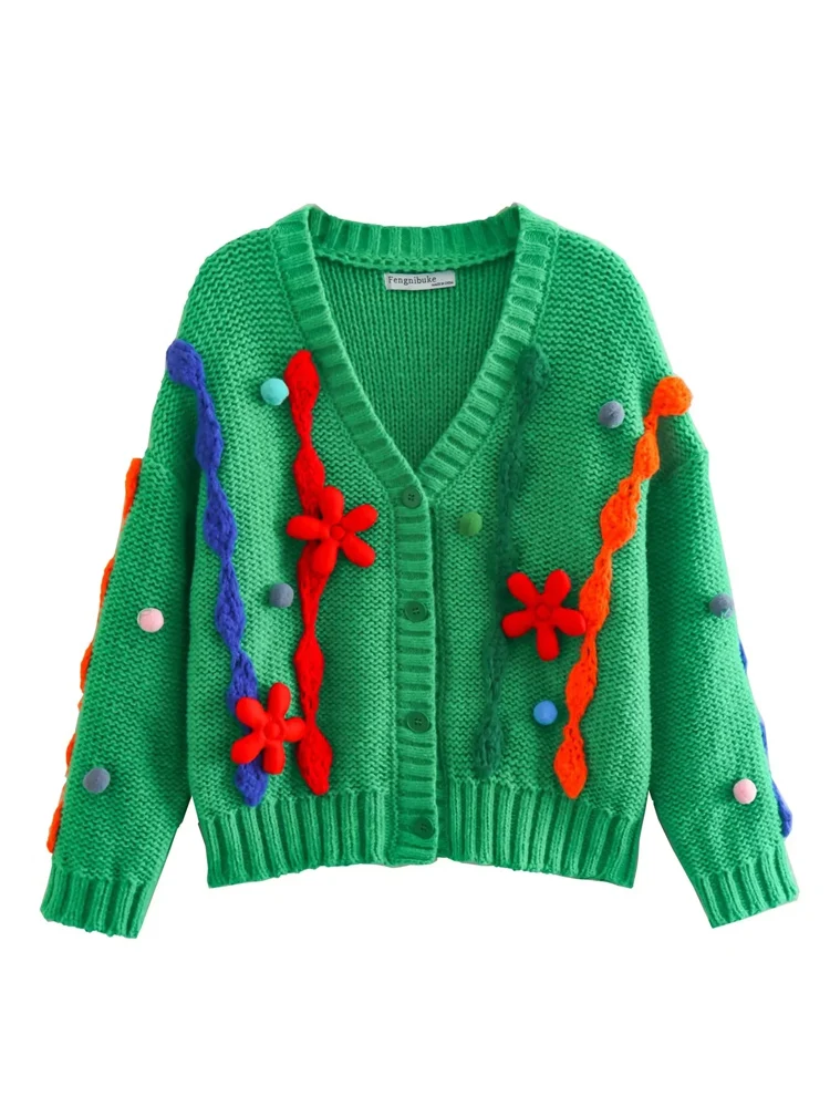 PAILETE Women Fashion Autumn Winter Thickened Warm Contrast Knitted Sweater Jacket Vintage V-Neck Long Sleeve Female Cardigan 
PAILETE Women Fashion Autumn Winter Thickened Warm Contrast Knitted Sweater Jacket Vintage V-Neck Long Sleeve Female Cardigan