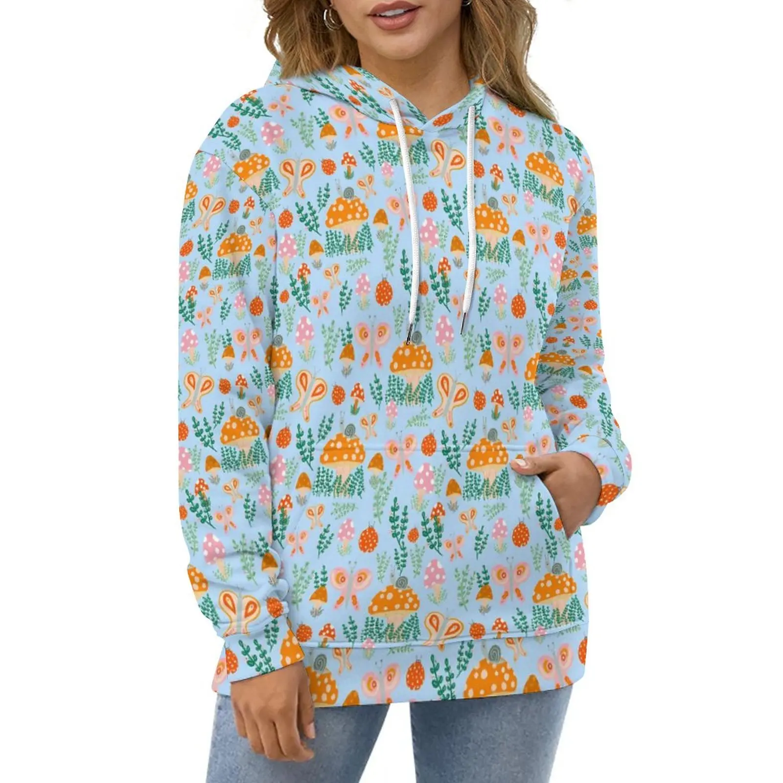 Snail Print Casual Hoodies Magic Mushrooms Trendy Hoodie Female Long Sleeve Oversize Street Wear Custom Loose Tops
Snail Print Casual Hoodies Magic Mushrooms Trendy Hoodie Female Long Sleeve Oversize Street Wear Custom Loose Tops