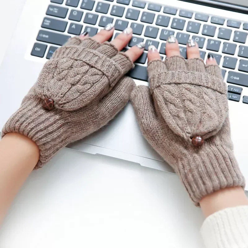 Knitted Fingerless Flip Gloves Winter Warm Finger Free Touchscreen Gloves for Men Women Unisex Exposed Finger Mittens Glove
Knitted Fingerless Flip Gloves Winter Warm Finger Free Touchscreen Gloves for Men Women Unisex Exposed Finger Mittens Glove