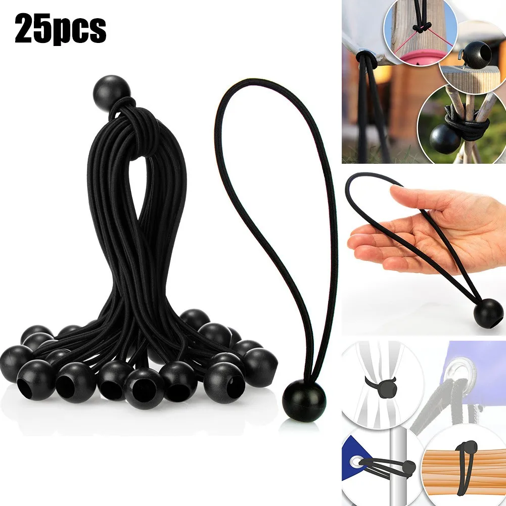 25 Pcs Car Tarpaulin Tensioner Bouncy Rope With Ball Tension Posters Tent Tensioning Belts 20cm Black Interior Accessories
25 Pcs Car Tarpaulin Tensioner Bouncy Rope With Ball Tension Posters Tent Tensioning Belts 20cm Black Interior Accessories
