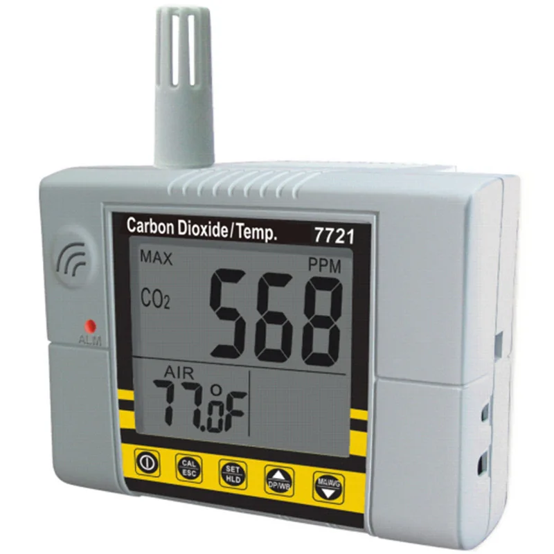 AZ7721 Air Quality Monitor Carbon Dioxide Tester Gas Detector CO2 with Temperature Test
AZ7721 Air Quality Monitor Carbon Dioxide Tester Gas Detector CO2 with Temperature Test
