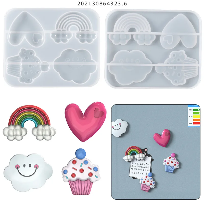 Ice Cream Rainbow Cloud Heart Crystal Epoxy Resin Silicone Mould Home Decor Accessories
Ice Cream Rainbow Cloud Heart Crystal Epoxy Resin Silicone Mould Home Decor Accessories