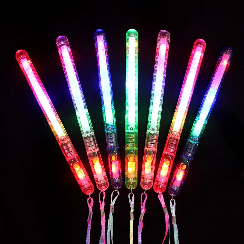 

10/20/30/50pcs/lot Led Rave Party Flashing Wand Led/light Up/bright Patrol Stick Flashing Concert Party Favors Glow Party Suppli