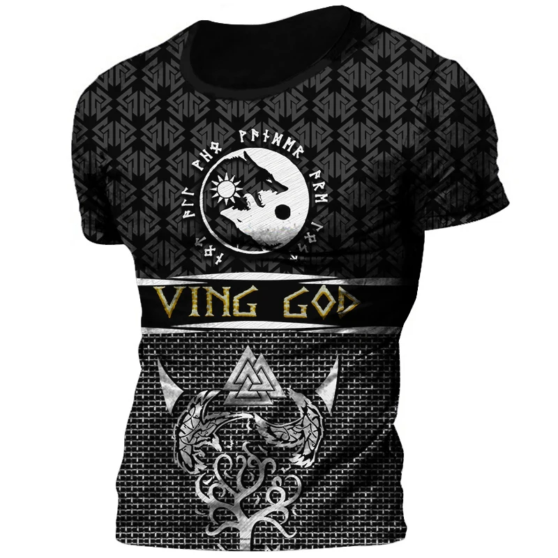 Viking Symbol Raven Tattoo Red 3D Retro Print Men's T-shirts Summer Casual Round Neck Short Sleeve Tee Unisex Street Tees Tops
Viking Symbol Raven Tattoo Red 3D Retro Print Men's T-shirts Summer Casual Round Neck Short Sleeve Tee Unisex Street Tees Tops