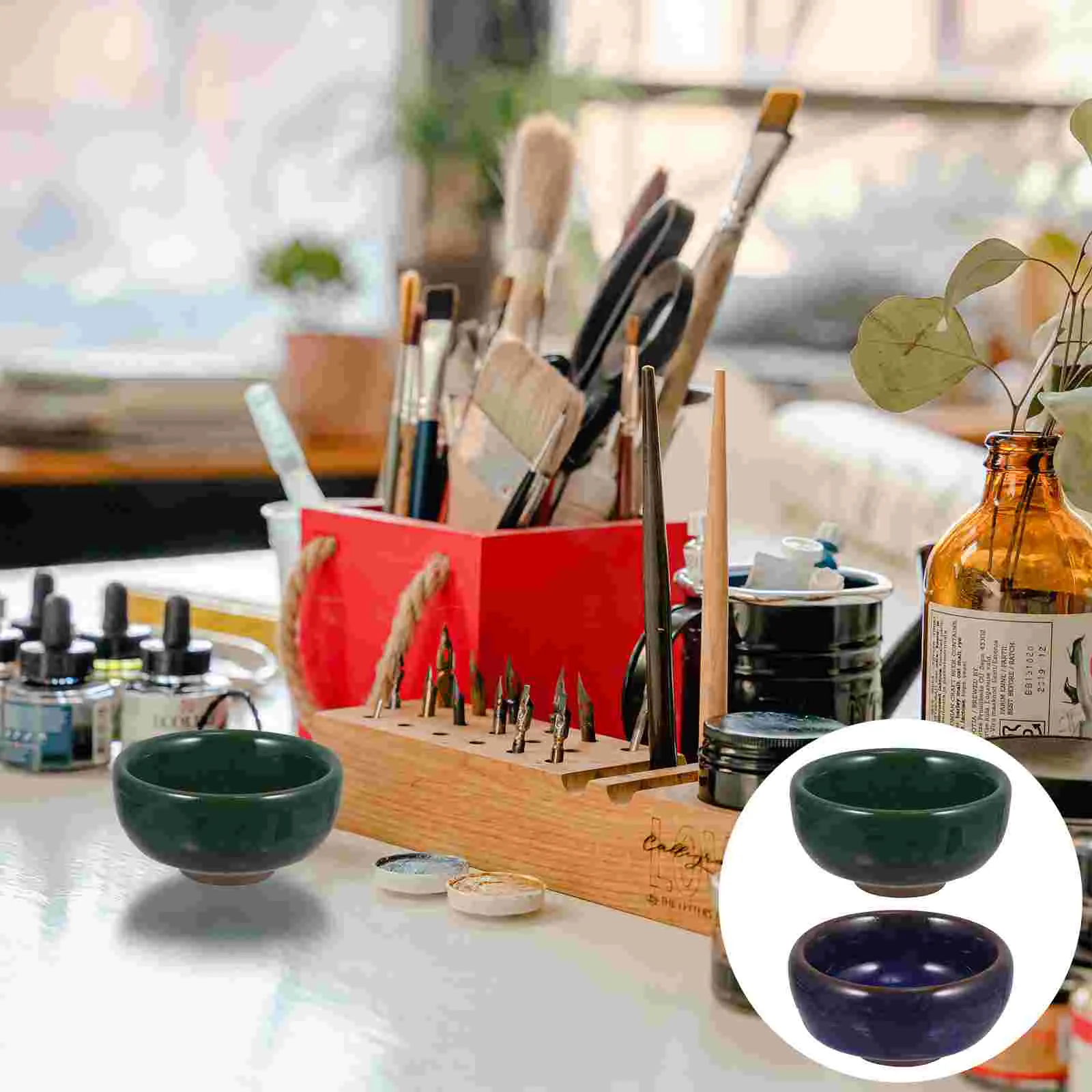 2Pcs Durable Creative Multipurpose Practical Exquisite Ink Dishes Ink Ink Containers
2Pcs Durable Creative Multipurpose Practical Exquisite Ink Dishes Ink Ink Containers