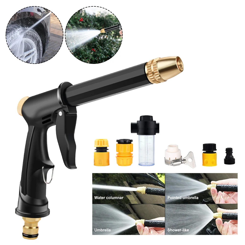 Portable High-Pressure Water Gun Cleaning Car Wash Machine Garden Watering Hose Nozzle Sprinkler Foam Thread Quick Connector
Portable High-Pressure Water Gun Cleaning Car Wash Machine Garden Watering Hose Nozzle Sprinkler Foam Thread Quick Connector
