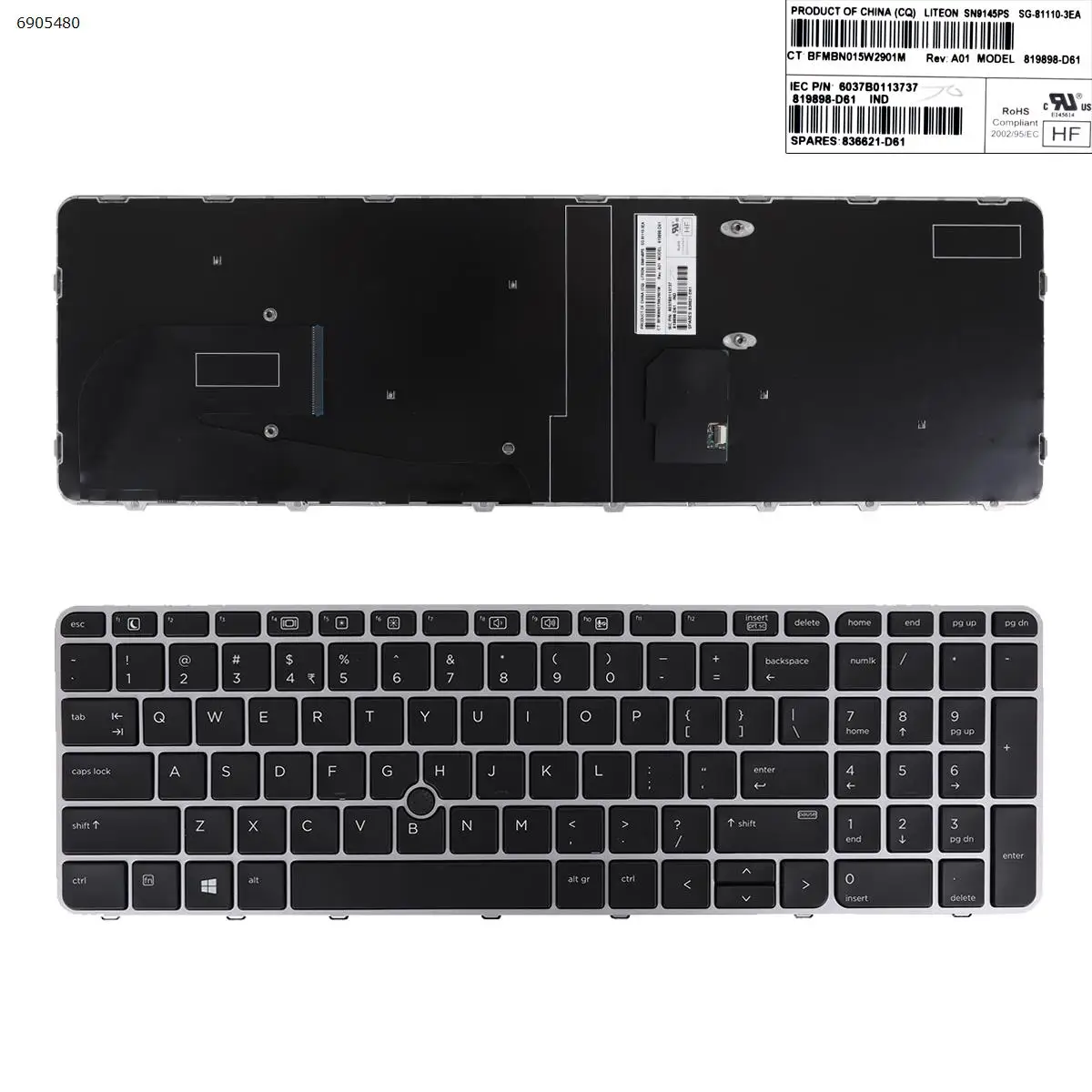 US Laptop Keyboard for HP EliteBook 755 G3 755 G4 850 G3 850 G4 ZBook 15u G3 G4 SILVER FRAME BLACK with point
US Laptop Keyboard for HP EliteBook 755 G3 755 G4 850 G3 850 G4 ZBook 15u G3 G4 SILVER FRAME BLACK with point