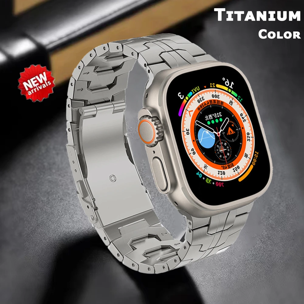 Titanium Bracelet For Apple Watch Ultra 2 49mm Series 9 45mm 41mm 42mm 38 40mm Luxury Strap For iWatch 8 7 6 5 4 3 se Metal Band
Titanium Bracelet For Apple Watch Ultra 2 49mm Series 9 45mm 41mm 42mm 38 40mm Luxury Strap For iWatch 8 7 6 5 4 3 se Metal Band