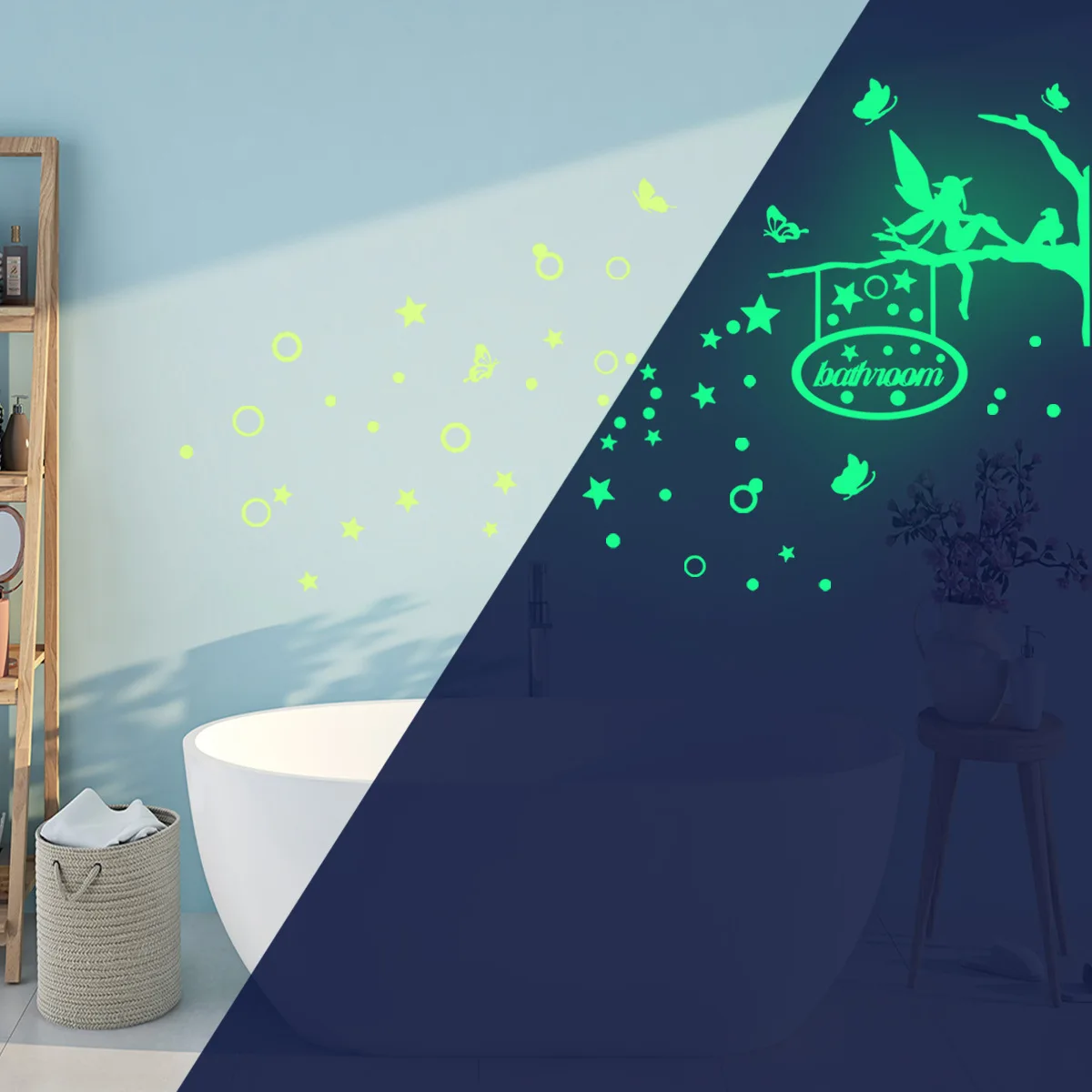 New Luminous Branch Butterfly Elf Pentagram Circle Stickers Bathroom Bathroom Decorative Wall Stickers
New Luminous Branch Butterfly Elf Pentagram Circle Stickers Bathroom Bathroom Decorative Wall Stickers