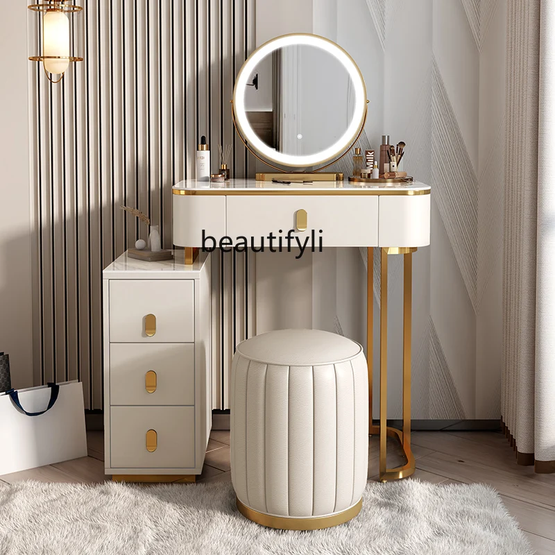 zqLight Luxury Advanced Stone Plate Dressing Table Bedroom Solid Wood Modern Simple Storage Cabinet Makeup Table
zqLight Luxury Advanced Stone Plate Dressing Table Bedroom Solid Wood Modern Simple Storage Cabinet Makeup Table