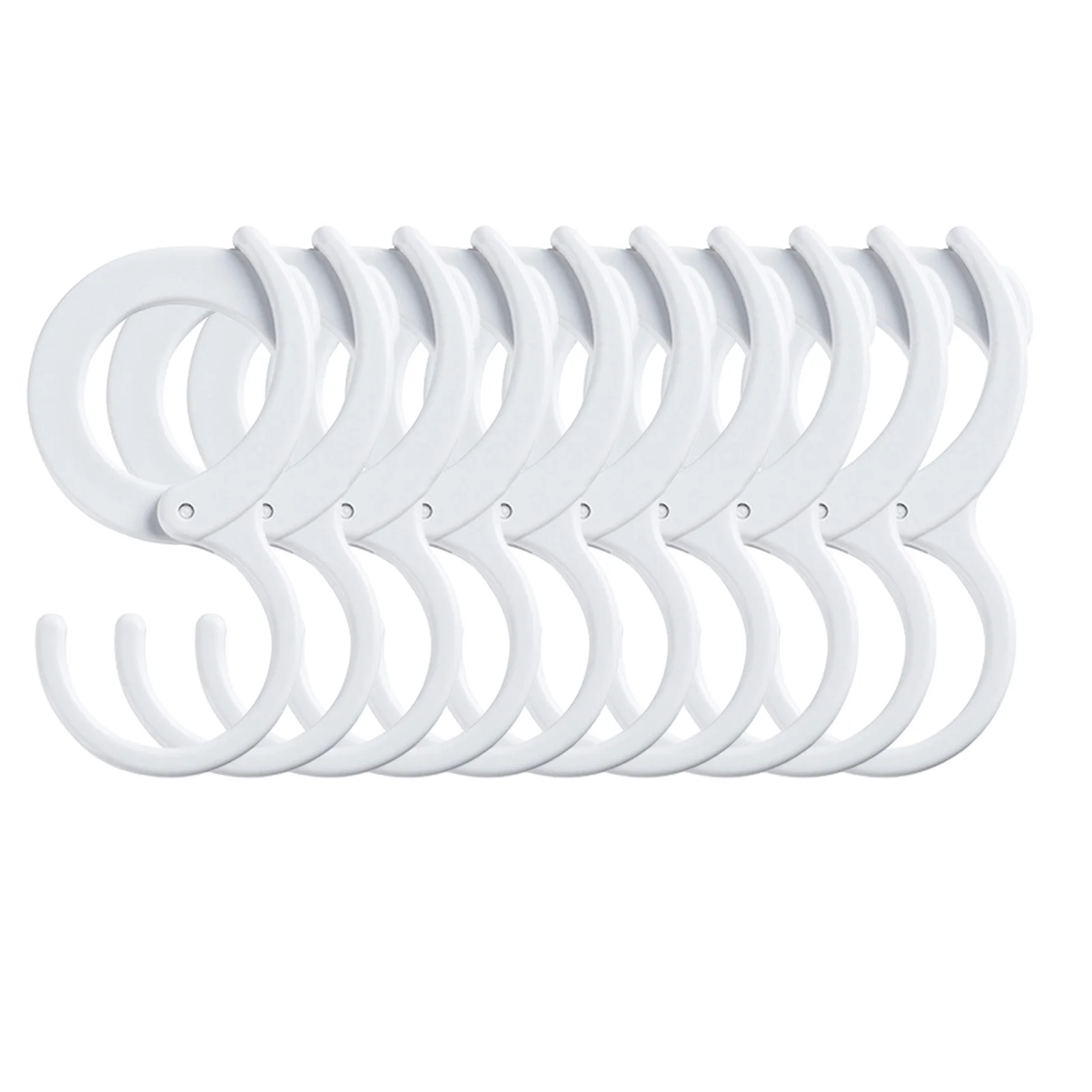 Adjustable Small S Hooks 4/6/10-PCS Heavy Duty Adjustable Closet Hook Snap Ring Anti-Drop Snap Ring S-Shaped Hooks For Kitchen
Adjustable Small S Hooks 4/6/10-PCS Heavy Duty Adjustable Closet Hook Snap Ring Anti-Drop Snap Ring S-Shaped Hooks For Kitchen