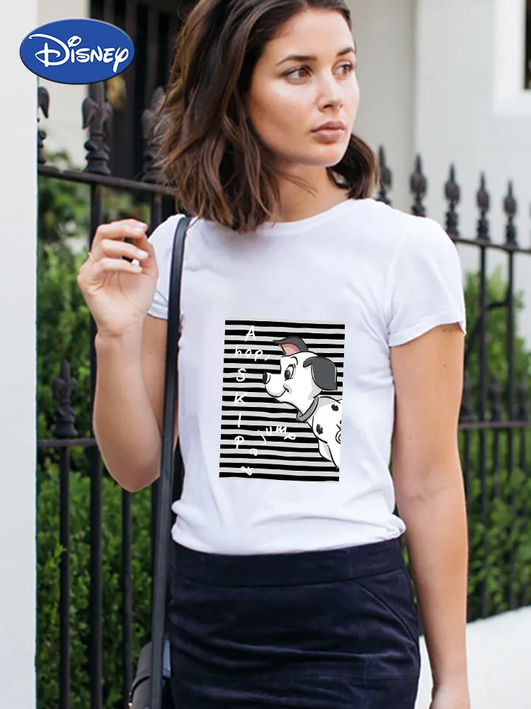 Disney Dalmatians Clothing T-Shirts Women T Shirts Summer Short Sleeve Crewneck White Top Harajuku Funny Fashion Young Casual
Disney Dalmatians Clothing T-Shirts Women T Shirts Summer Short Sleeve Crewneck White Top Harajuku Funny Fashion Young Casual