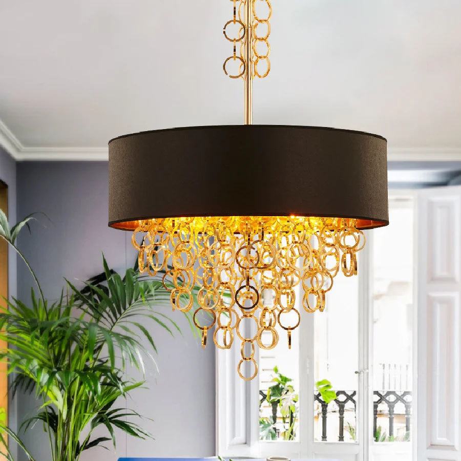 Postmodern Simple Ring Shaped Tassels Hanging Light Luxury American Living Room Restaurant Pendant Light Fabric Art Bedroom Lamp
Postmodern Simple Ring Shaped Tassels Hanging Light Luxury American Living Room Restaurant Pendant Light Fabric Art Bedroom Lamp