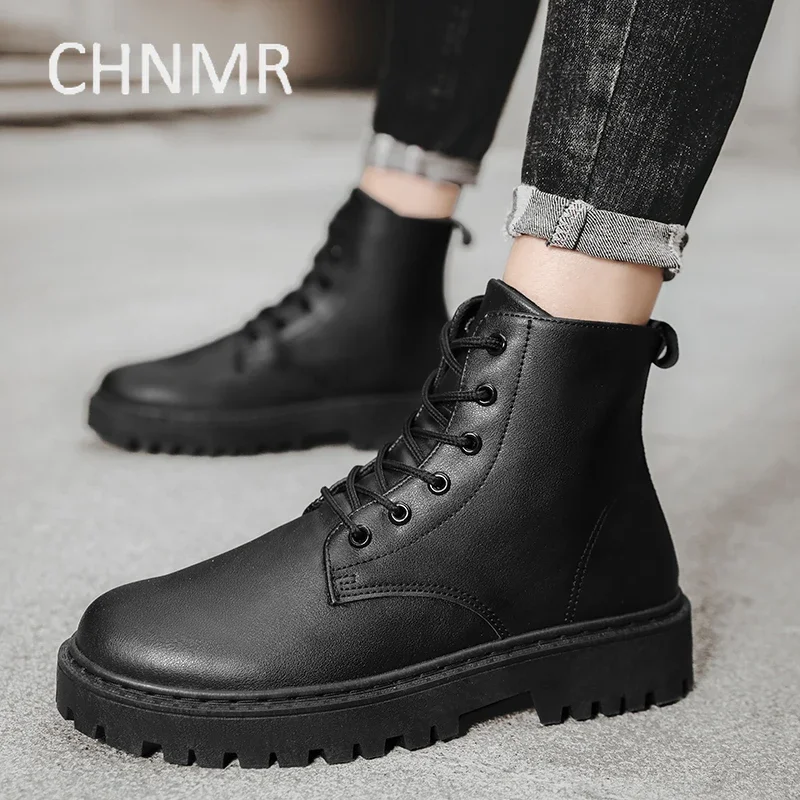 

Men Boots Thick Bottom Non-slip Comfortable Wear-Resistant Fashion Trendy All-match Explosive Style Spring and Autumn Main Push