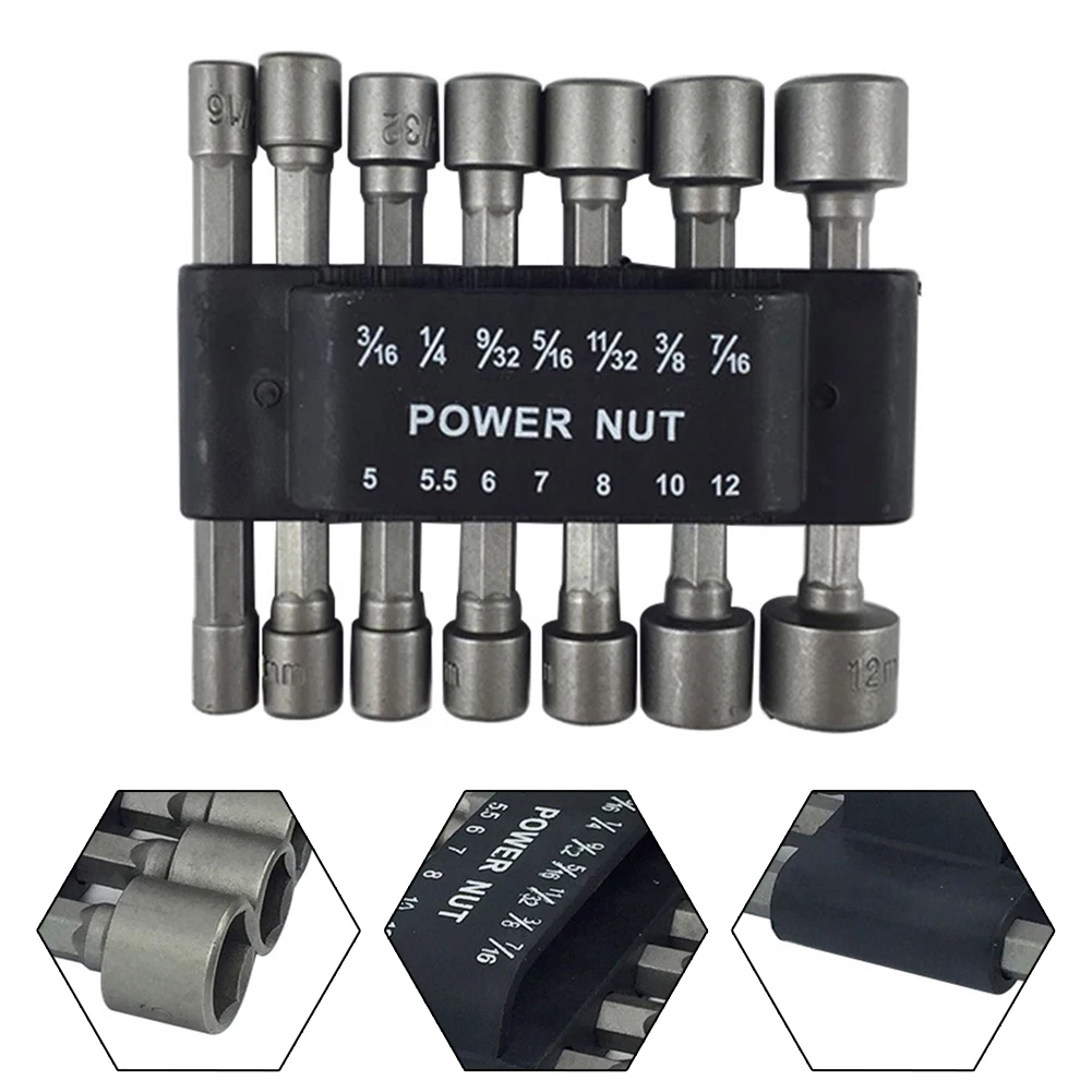 7 Pcs 5-12mm Non-magnetic Sleeve Inner Hexagon Socket Screwdriver Wind Batch Socket Wrench Set Drill Set Tool Hand Tools
7 Pcs 5-12mm Non-magnetic Sleeve Inner Hexagon Socket Screwdriver Wind Batch Socket Wrench Set Drill Set Tool Hand Tools