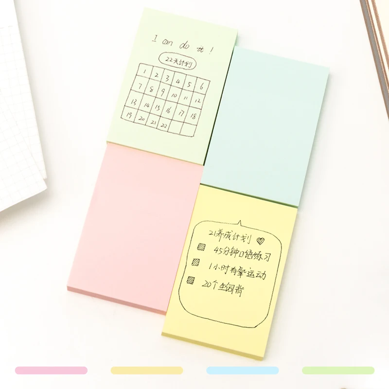 100 Sheets Candy Color Paper Memo Pad Sticky Notes Bookmark Point it Marker Memo N Time Sticker Notebook Office School Supplies
100 Sheets Candy Color Paper Memo Pad Sticky Notes Bookmark Point it Marker Memo N Time Sticker Notebook Office School Supplies