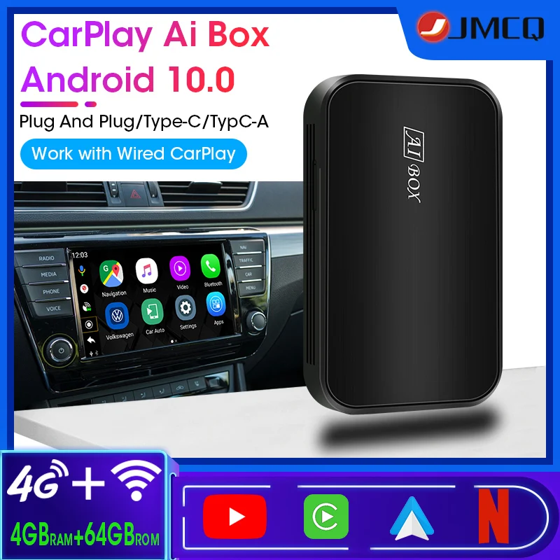 Android 10 Carplay Ai Box Car Multimedia Player for Benz Audi Nissan Hyundai Volkswagen Kia Toyota Wireless Built-in GPS DSP 4G
Android 10 Carplay Ai Box Car Multimedia Player for Benz Audi Nissan Hyundai Volkswagen Kia Toyota Wireless Built-in GPS DSP 4G
