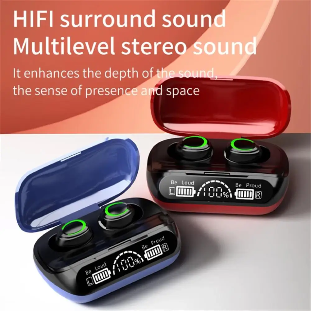 Xg02 Tws Wireless Bluetooth-compatible 5.1 Headset Led Large Screen Display Hifi Music Headphones Sports Earbuds
Xg02 Tws Wireless Bluetooth-compatible 5.1 Headset Led Large Screen Display Hifi Music Headphones Sports Earbuds