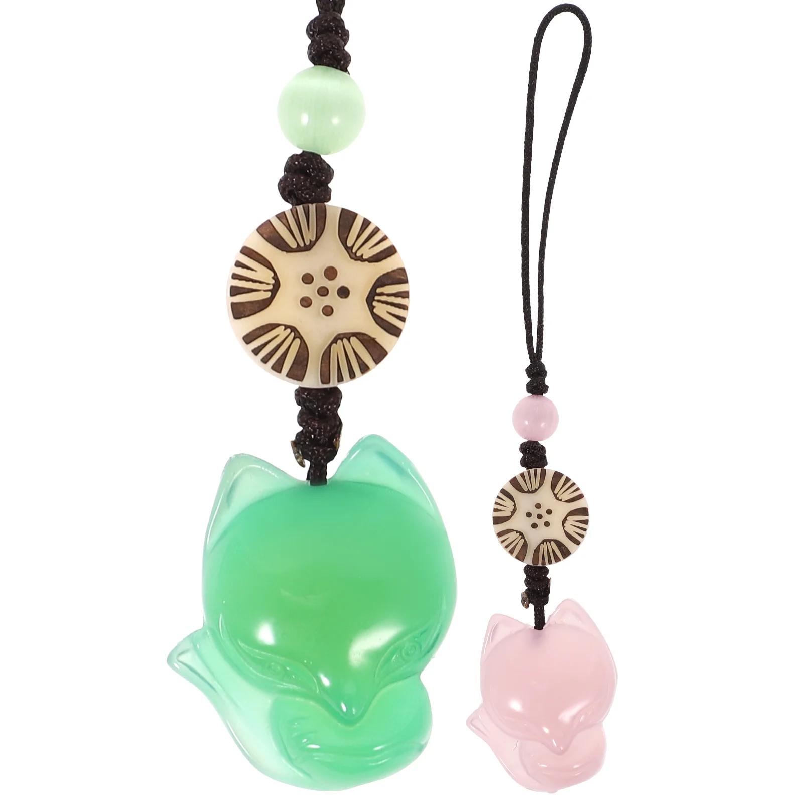 2 pcs Jade Hanging Decor for Phone Bag Key Chain Handbag (Green, Pink)
2 pcs Jade Hanging Decor for Phone Bag Key Chain Handbag (Green, Pink)