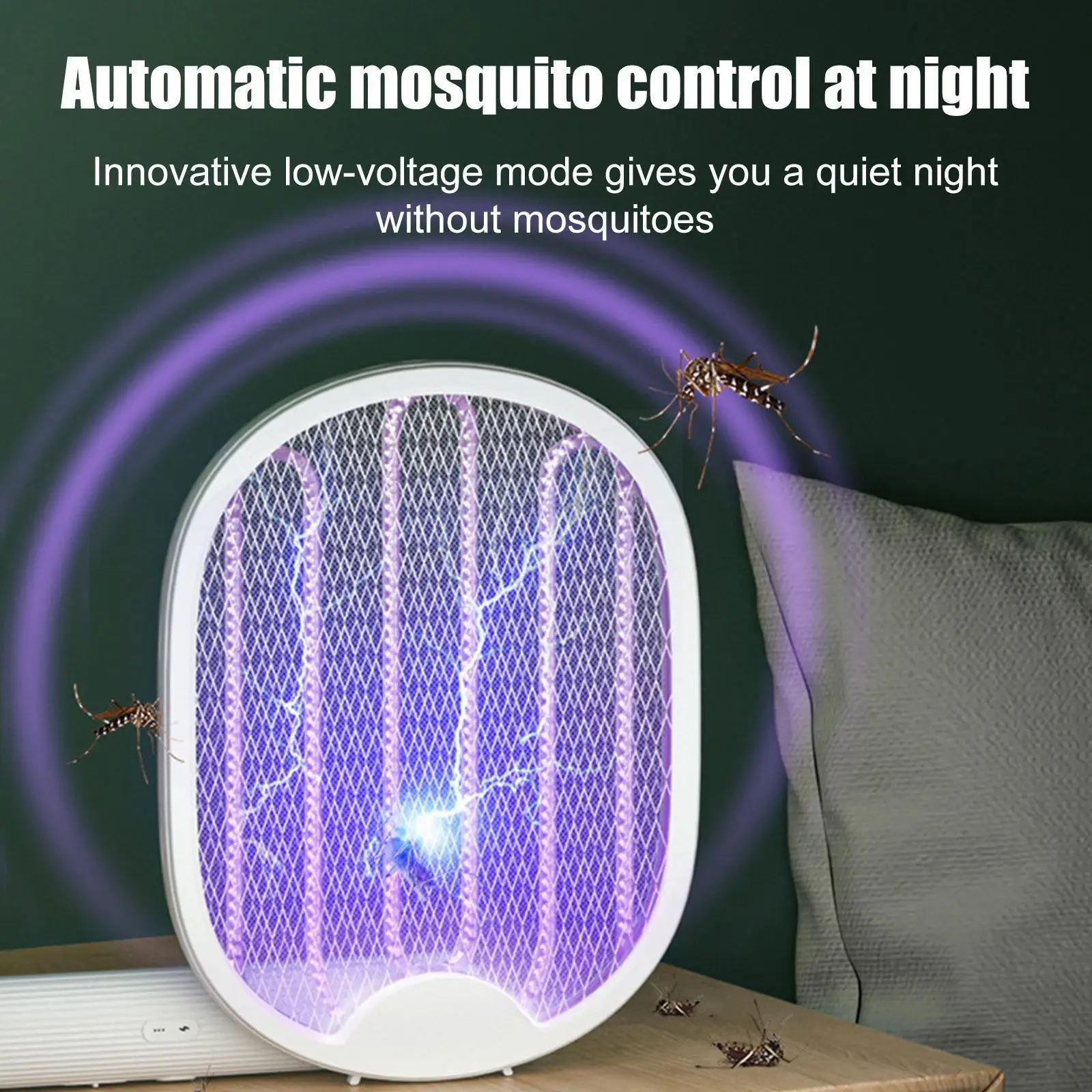 2022 Foldable Electric Mosquito Swatter Wall-mounted Mosquito Fly Bug Handheld Adjustable Racket Rechargeable Zapper 3000V Z1H2
2022 Foldable Electric Mosquito Swatter Wall-mounted Mosquito Fly Bug Handheld Adjustable Racket Rechargeable Zapper 3000V Z1H2