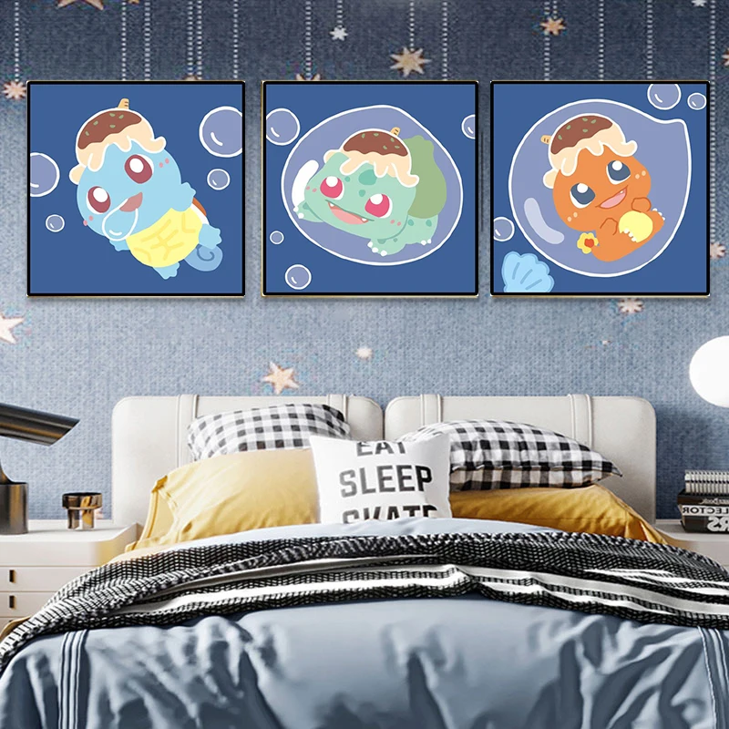 Pokemon Anime Canvas Painting Pikachu Cartoon Poster Wall Art Picture Nordic Kindergarten Children's Room Bedroom Decor Cuadros
Pokemon Anime Canvas Painting Pikachu Cartoon Poster Wall Art Picture Nordic Kindergarten Children's Room Bedroom Decor Cuadros