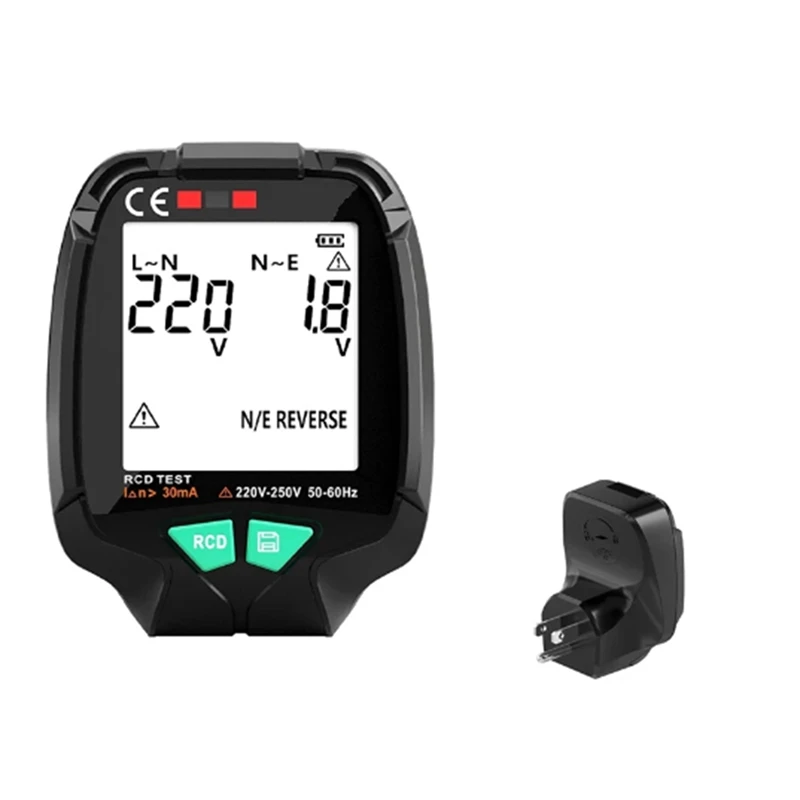 Full Screen Socket Tester Ground Zero AC Voltage Tester 30V-120V RCD Test Plug Polarity Phase Check US Plug
Full Screen Socket Tester Ground Zero AC Voltage Tester 30V-120V RCD Test Plug Polarity Phase Check US Plug