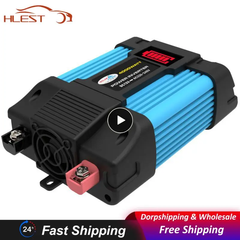 1~4PCS 6000W Inverters 12 To 220v LCD Display Pure Sine Wave Inverter Converters USB Rechargable Voltage Transformer Car Power
1~4PCS 6000W Inverters 12 To 220v LCD Display Pure Sine Wave Inverter Converters USB Rechargable Voltage Transformer Car Power